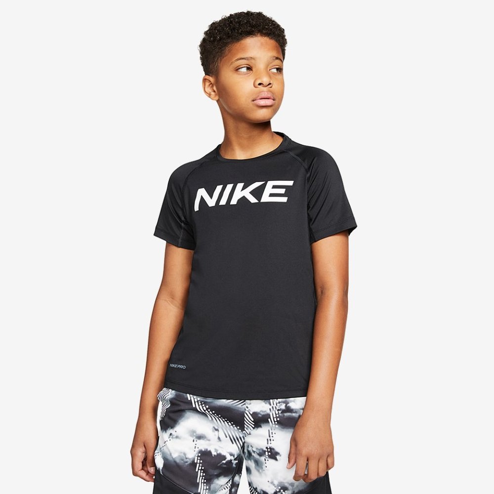 Nike Boys Pro Training Dri-Fit T-Shirt CK3760-010 Black
